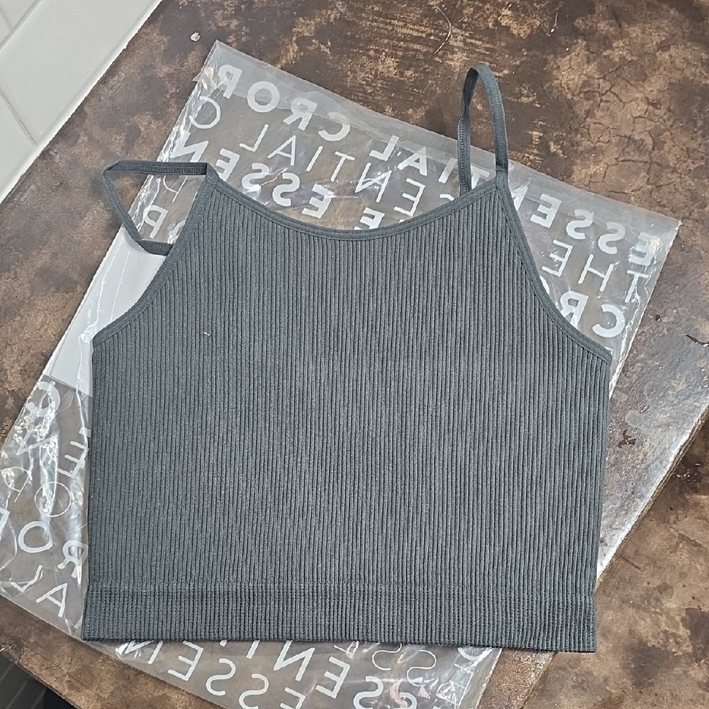 Alexander Jane Charcoal Ribbed Women's Camisole